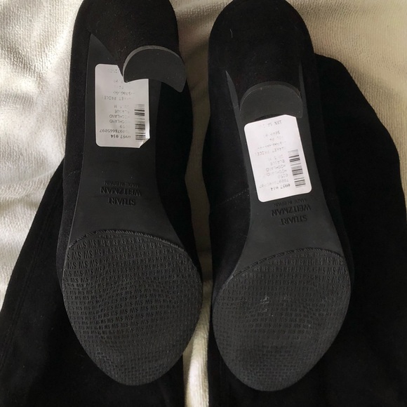 Stuart Weitzman Black Highland Over the Knee Boots Size 10.5 - Picture 3 of 7